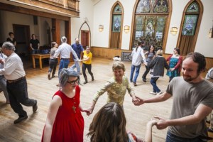 Come one, come all! Knoxville square dancing at the Laurel Theater keeps the old dances alive.