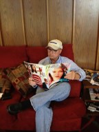 Kurt reading The Hollywood Reporter