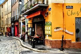 A lovely little restaurant in Aix-en-Provence, France.