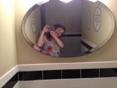Yep, the Brasserie's mirror is a fine place to check your look while dining at one of Knoxville's finest restaurants!
