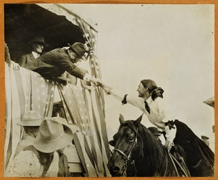 TR during one of his whistle-stop campaigns.