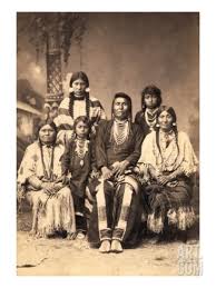 Thunder Rolling in the Mountains (Joseph) and his family in 1880.