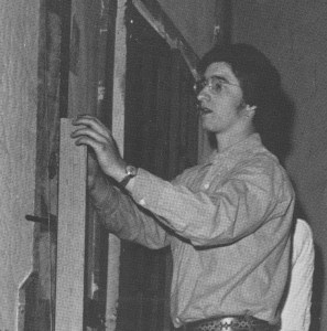 Tom working back stage in 1974.