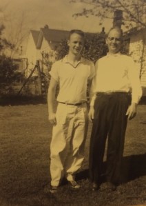 Daddy and his father Hodge just before my parents were married, probably 1955.